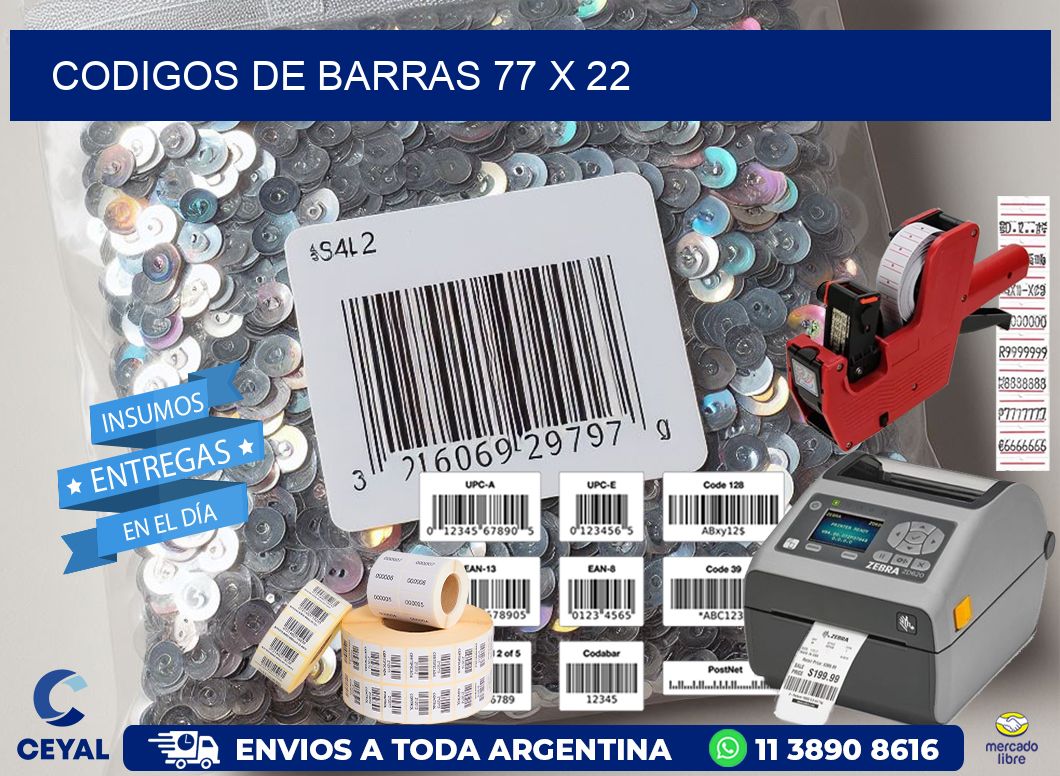codigos de barras 77 x 22