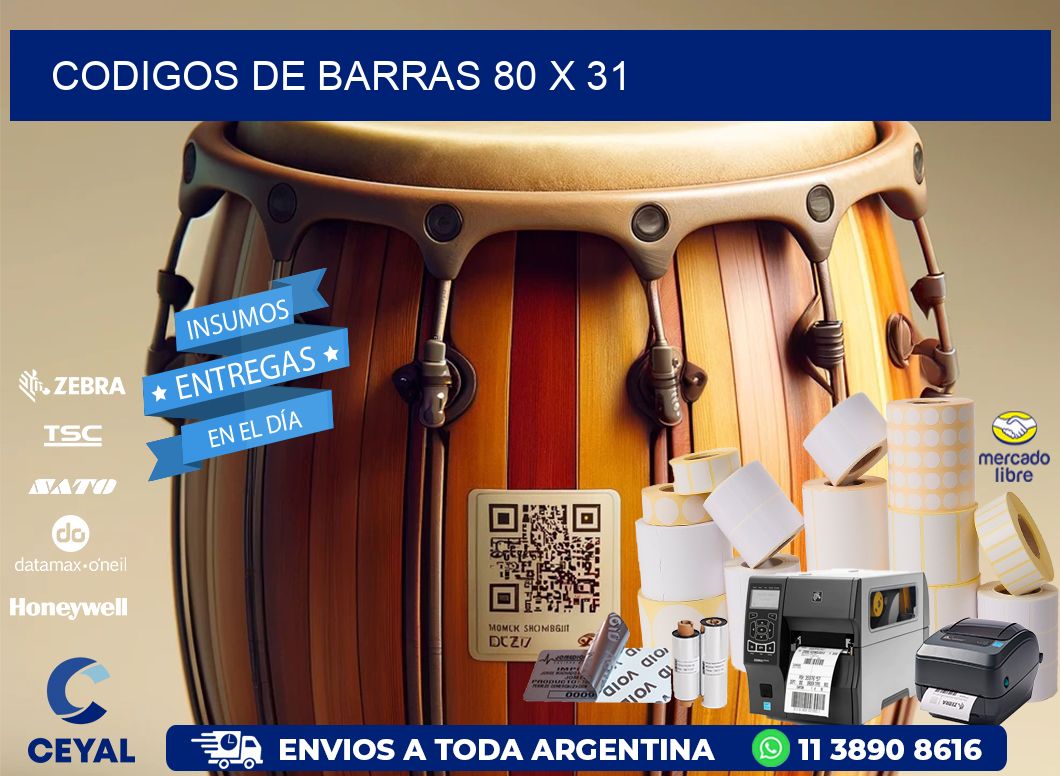 codigos de barras 80 x 31