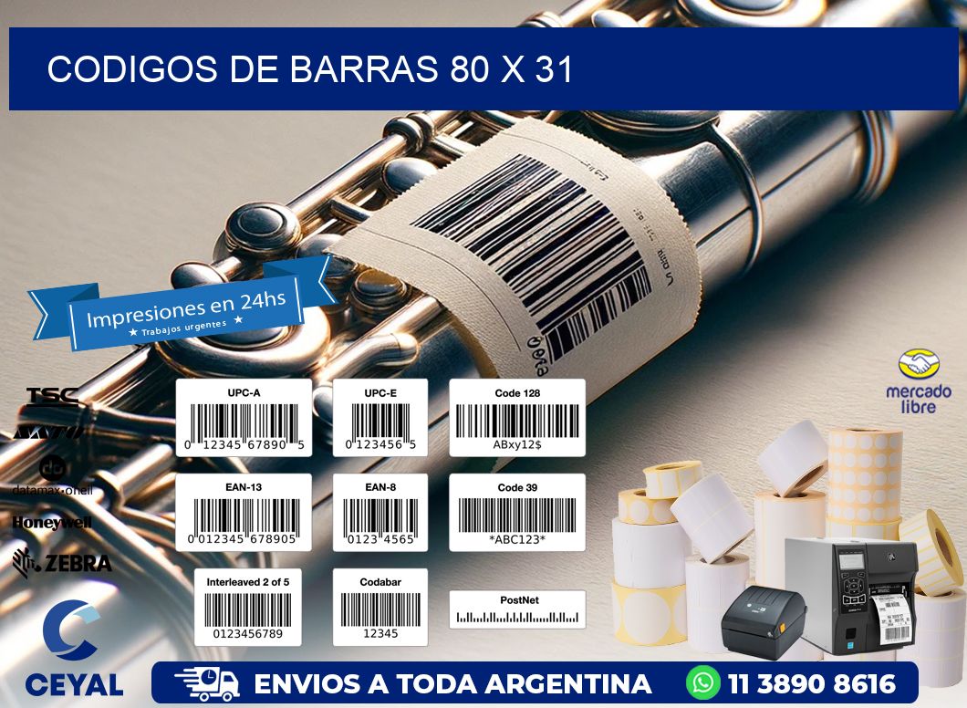 codigos de barras 80 x 31