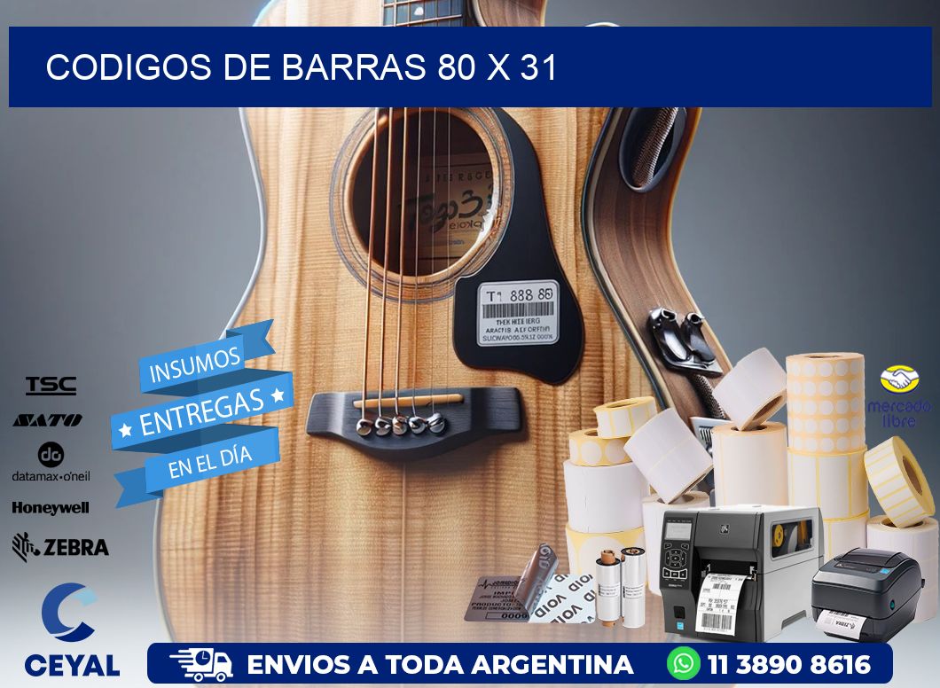 codigos de barras 80 x 31