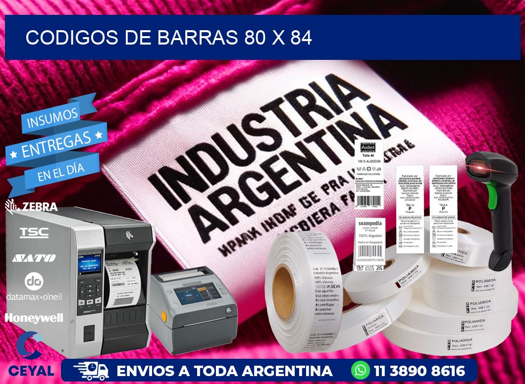 codigos de barras 80 x 84