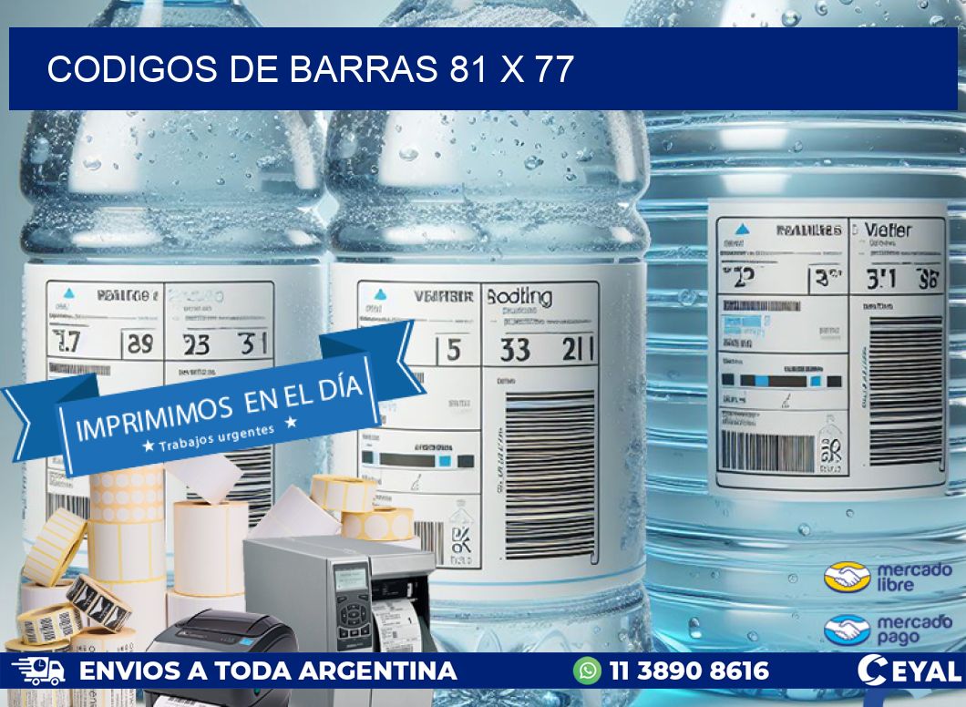 codigos de barras 81 x 77