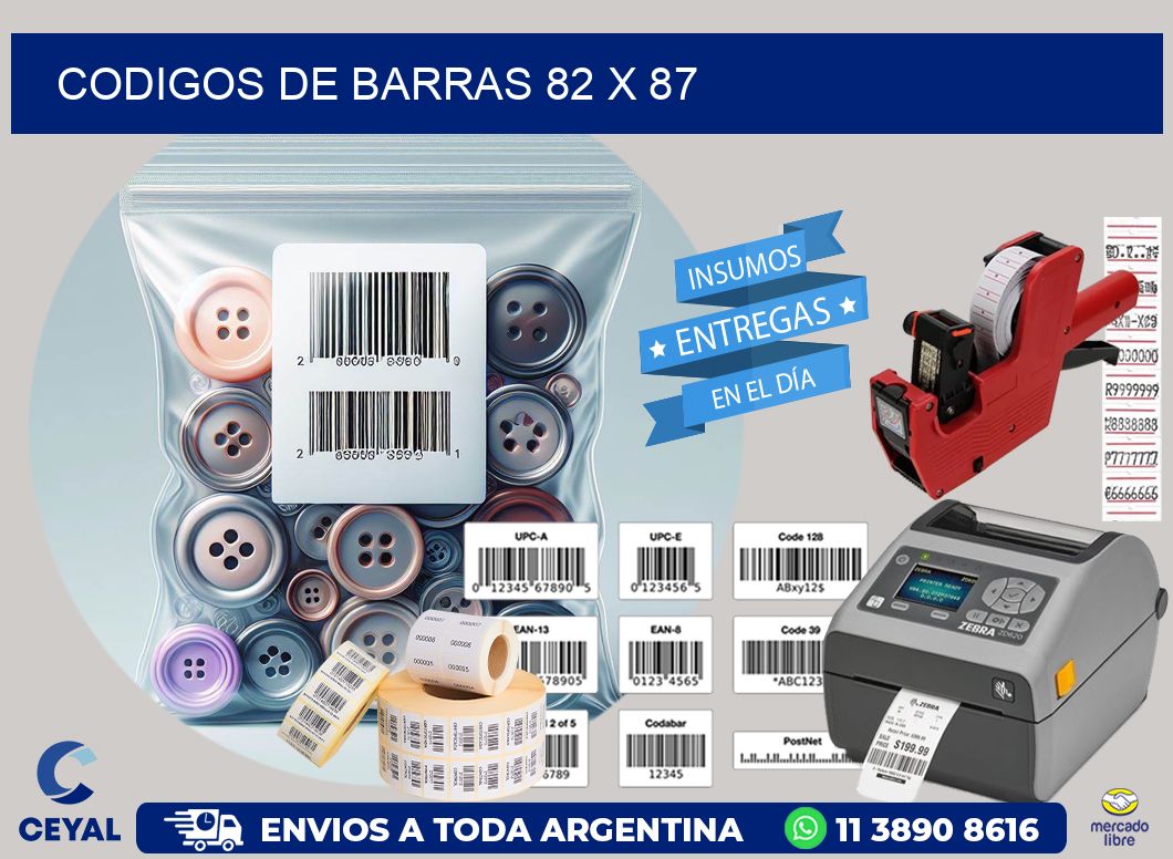 codigos de barras 82 x 87