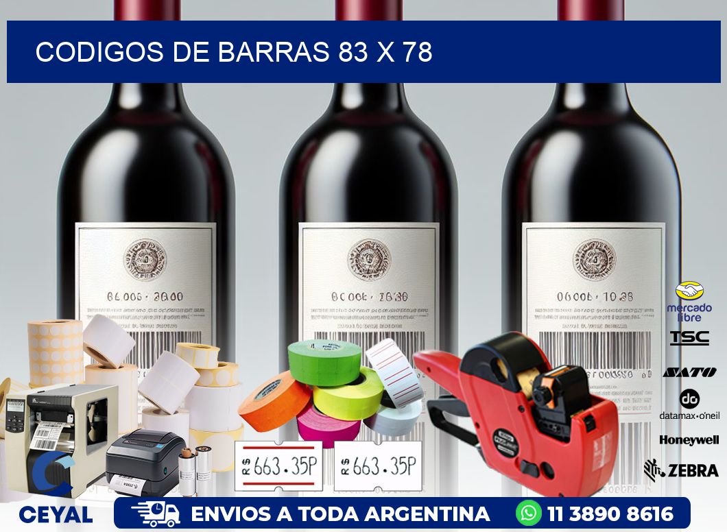 codigos de barras 83 x 78