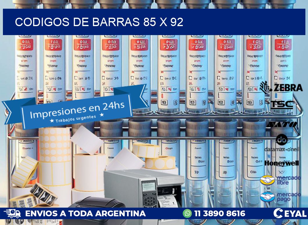 codigos de barras 85 x 92