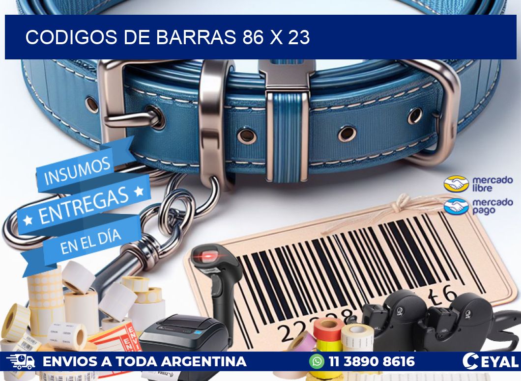 codigos de barras 86 x 23