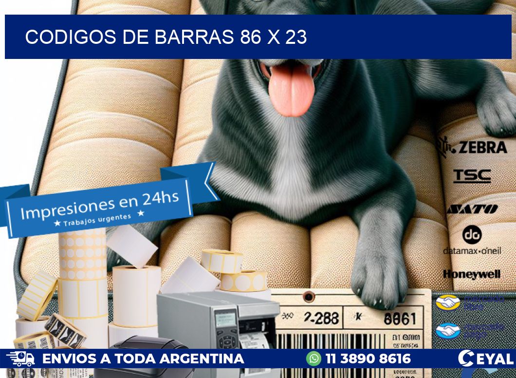 codigos de barras 86 x 23