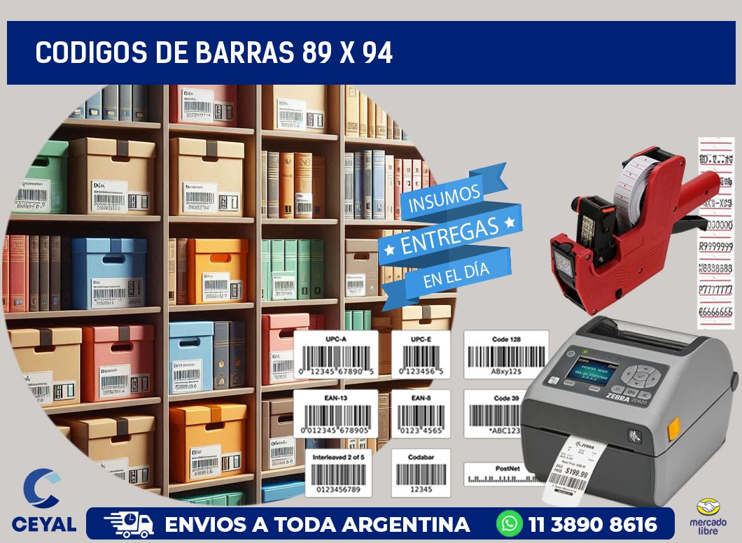 codigos de barras 89 x 94