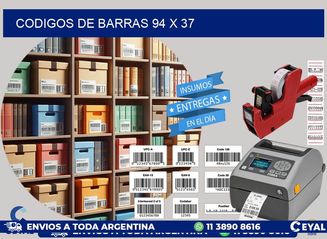 codigos de barras 94 x 37