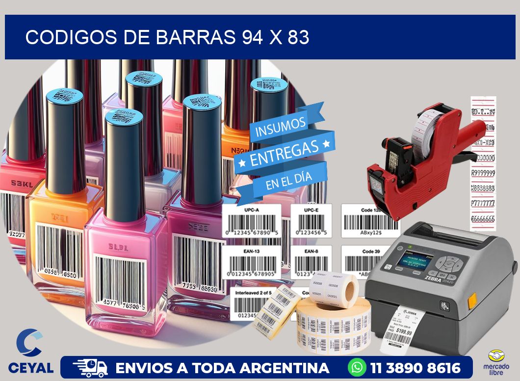 codigos de barras 94 x 83