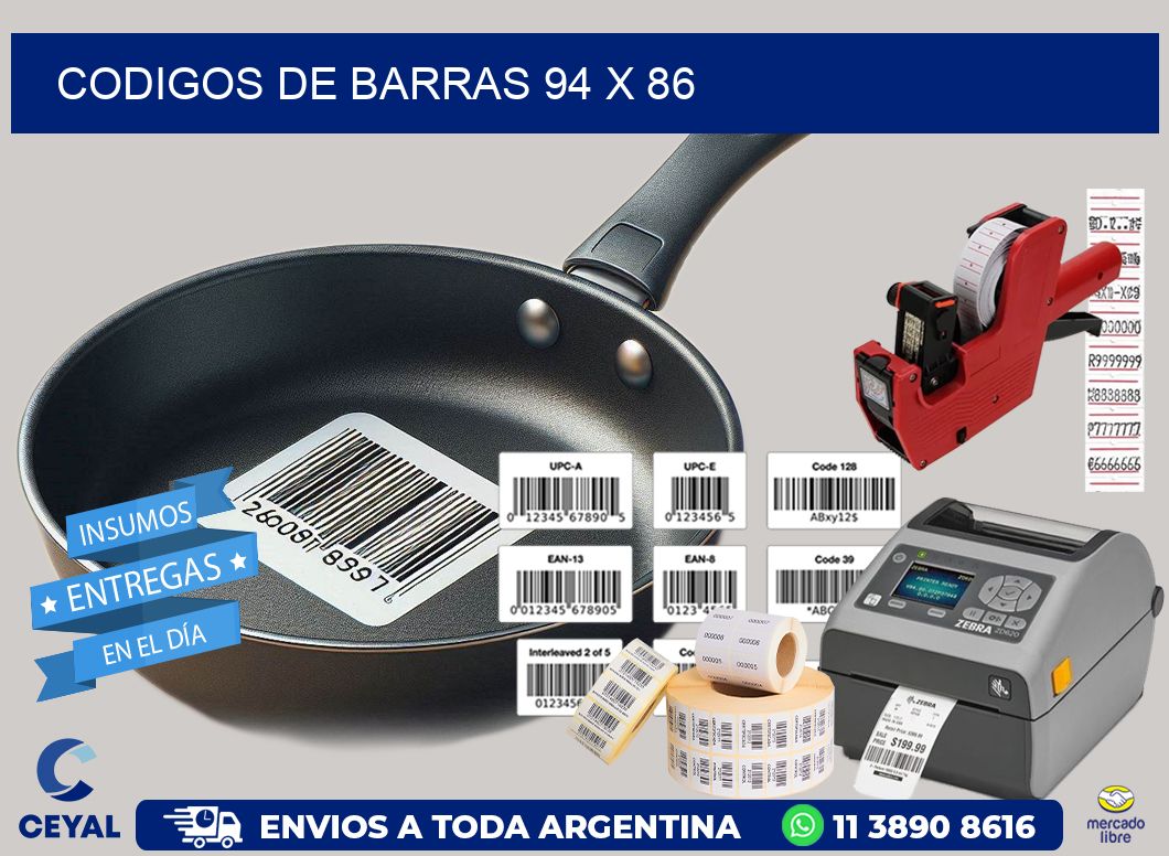codigos de barras 94 x 86