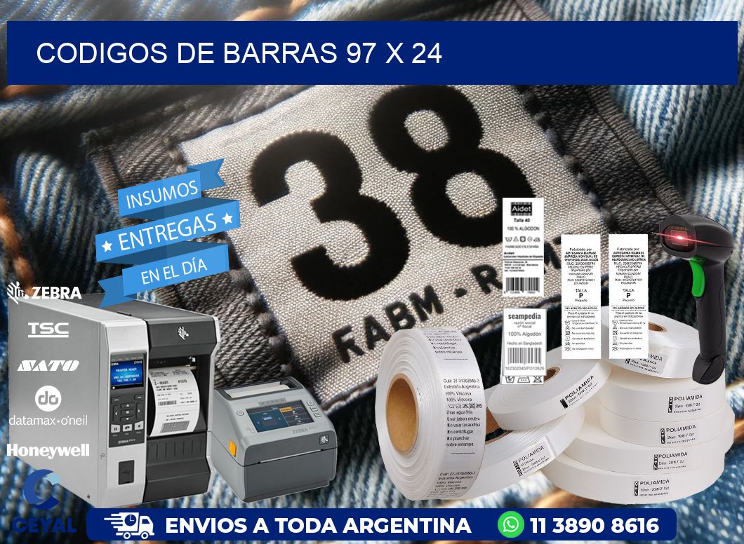 codigos de barras 97 x 24