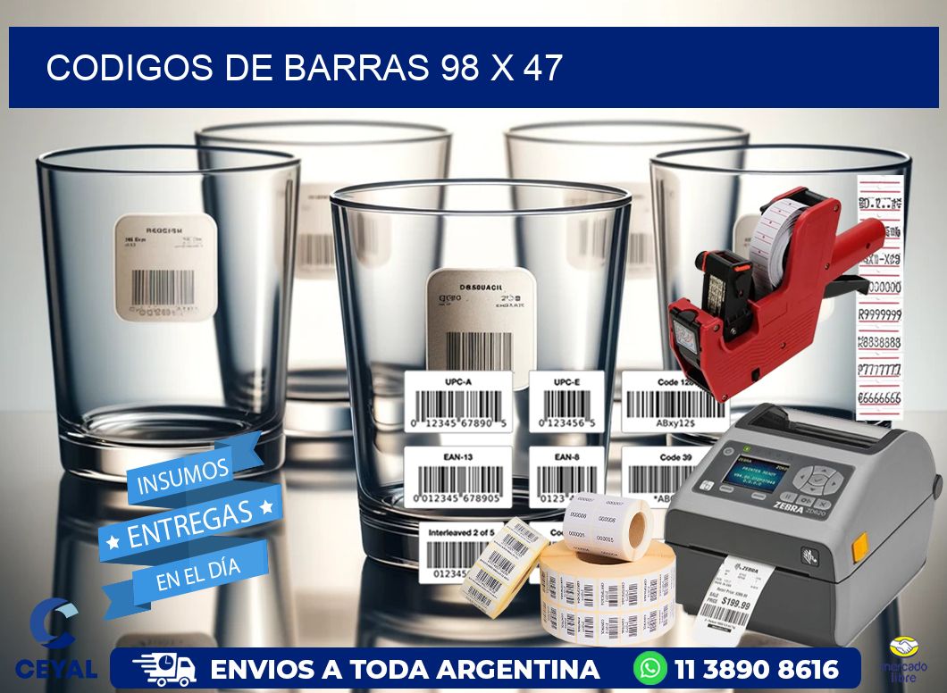 codigos de barras 98 x 47