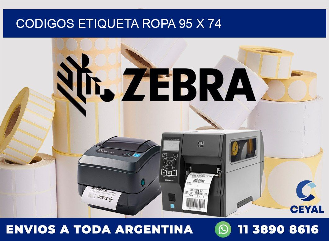CODIGOS ETIQUETA ROPA 95 x 74