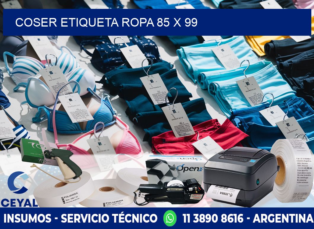 COSER ETIQUETA ROPA 85 x 99