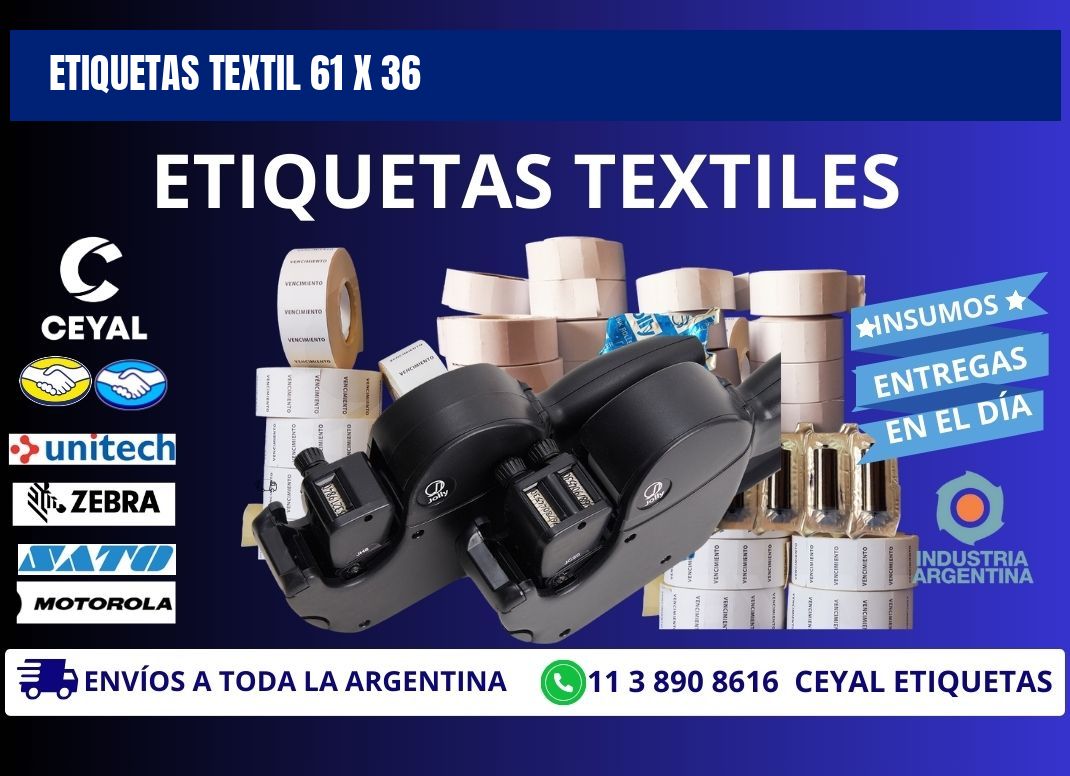 ETIQUETAS TEXTIL 61 x 36