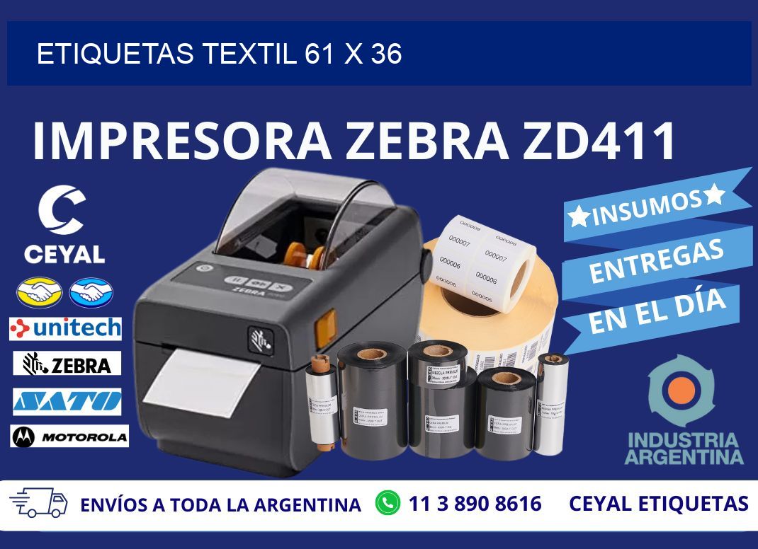 ETIQUETAS TEXTIL 61 x 36