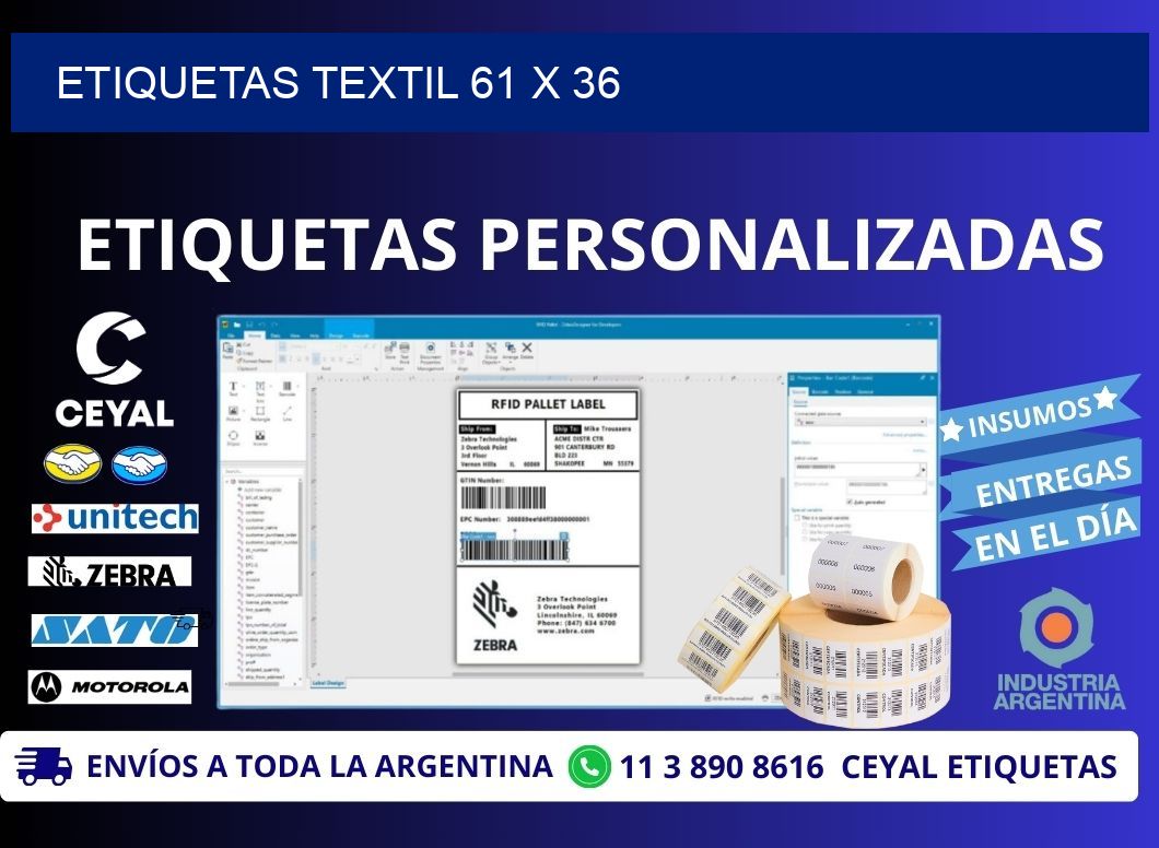 ETIQUETAS TEXTIL 61 x 36