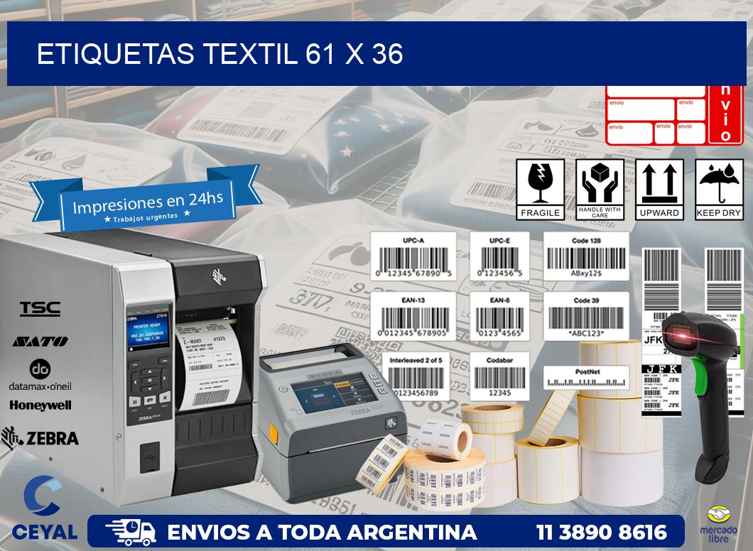 ETIQUETAS TEXTIL 61 x 36