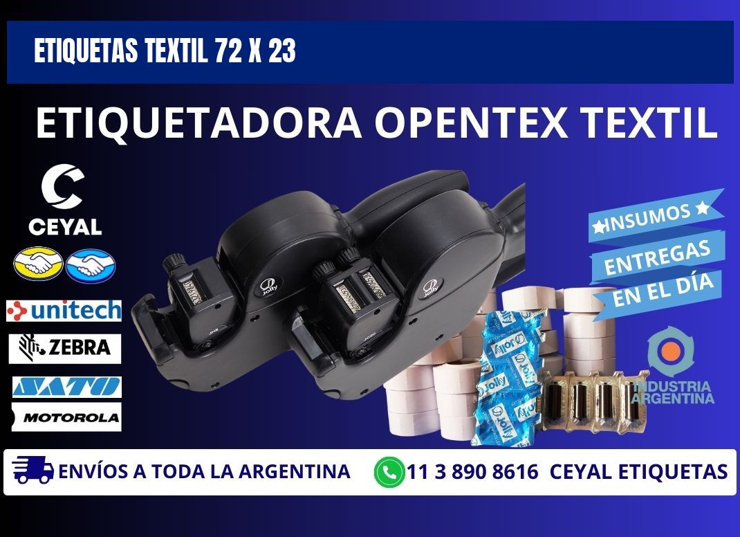 ETIQUETAS TEXTIL 72 x 23