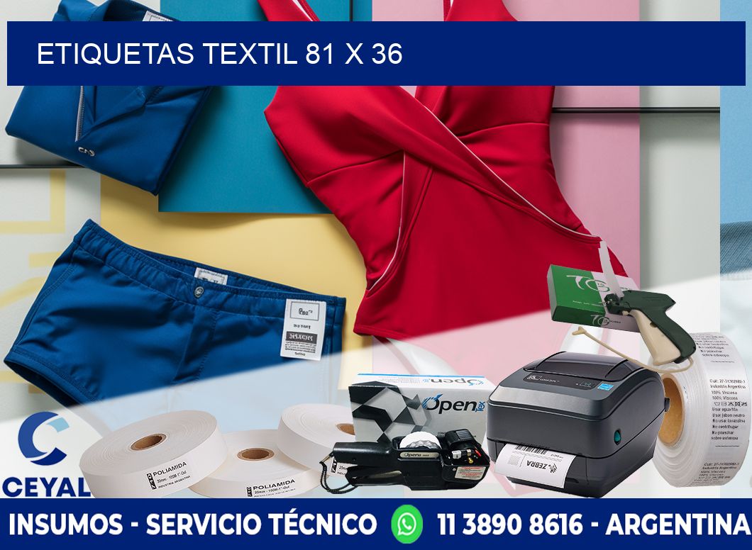 ETIQUETAS TEXTIL 81 x 36