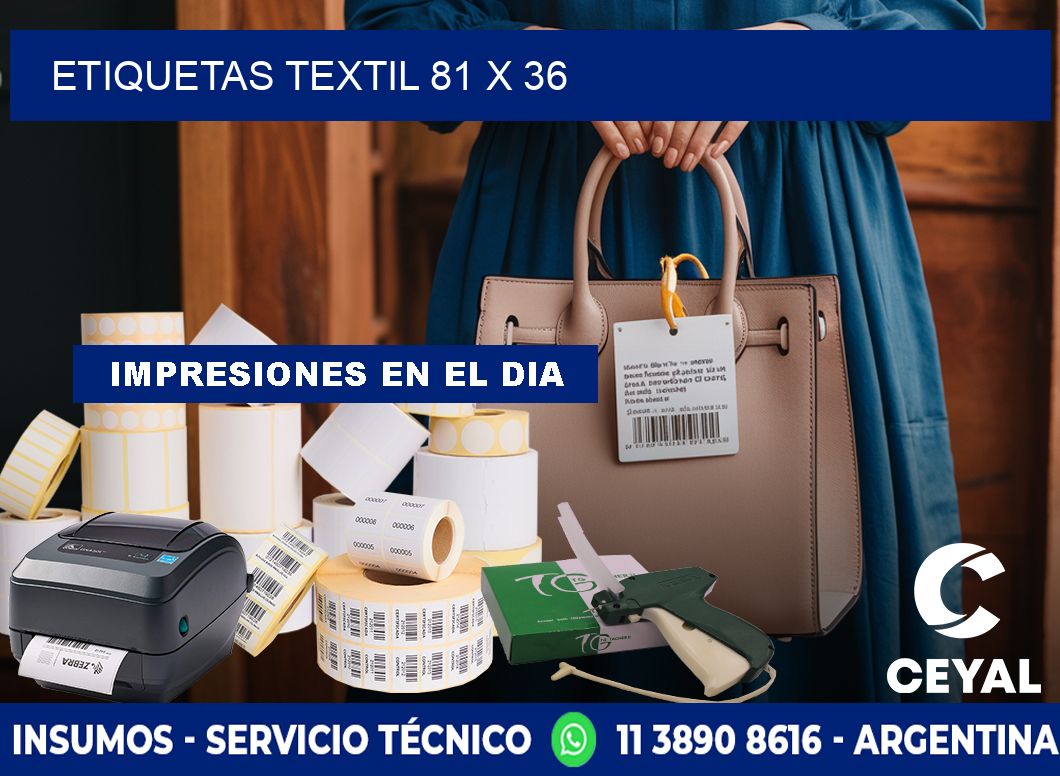 ETIQUETAS TEXTIL 81 x 36