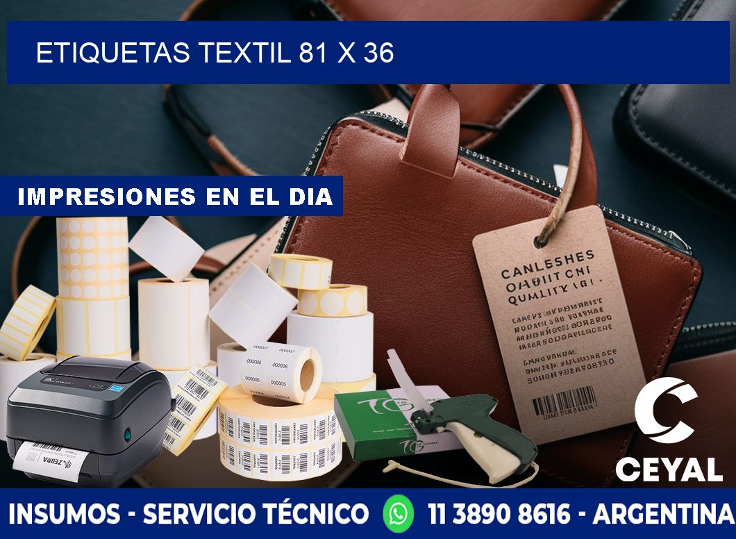 ETIQUETAS TEXTIL 81 x 36