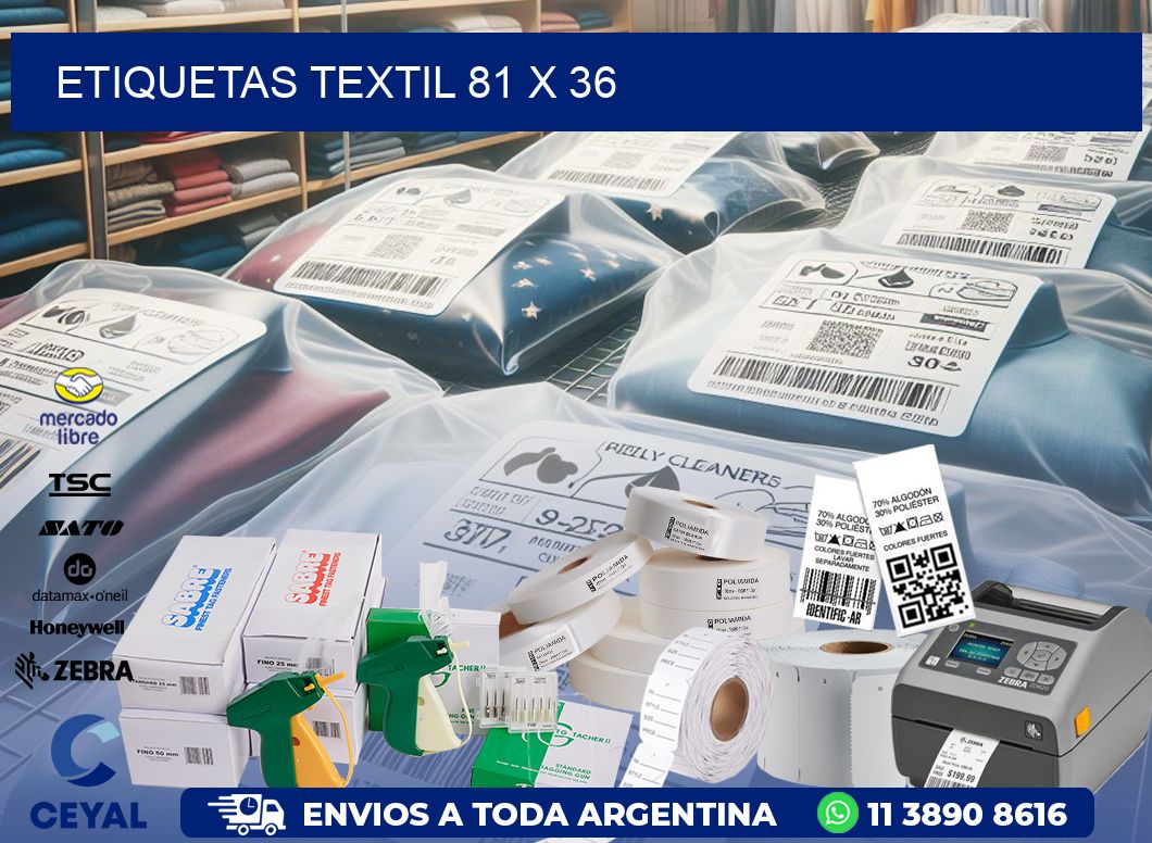 ETIQUETAS TEXTIL 81 x 36