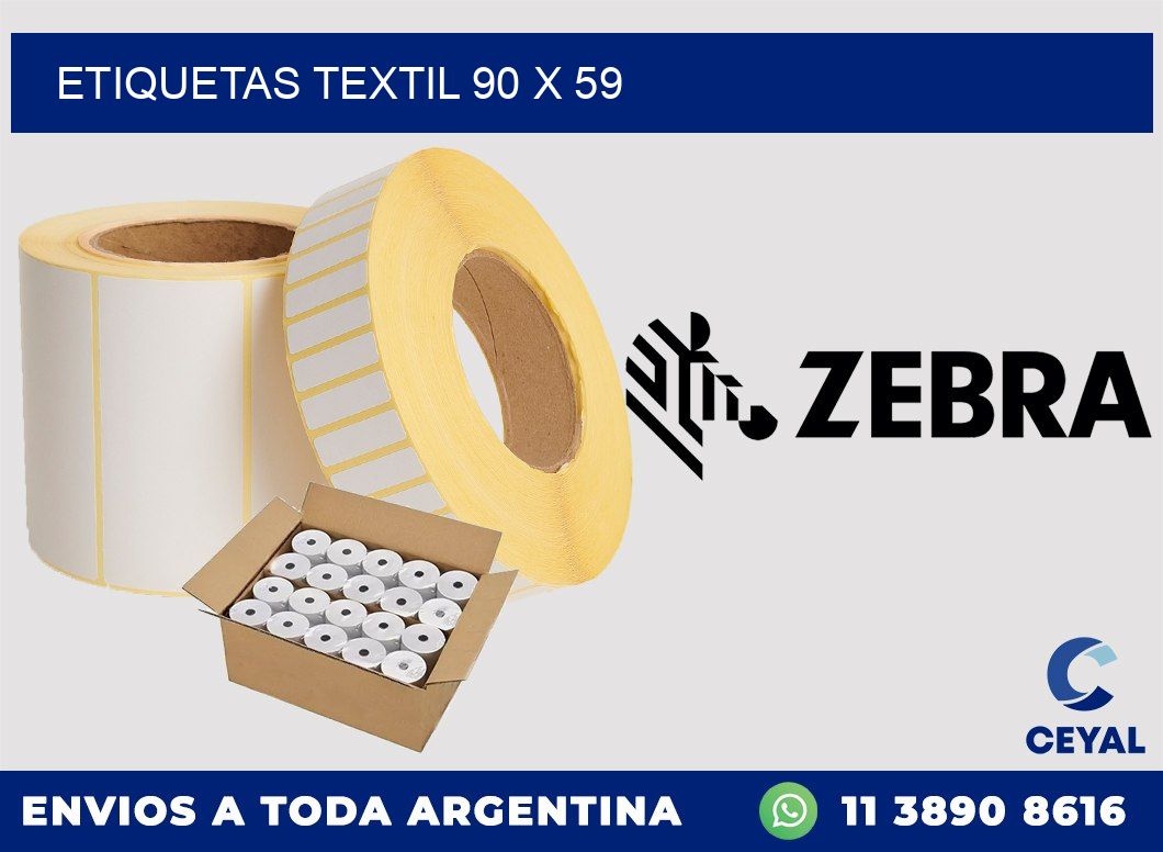 ETIQUETAS TEXTIL 90 x 59