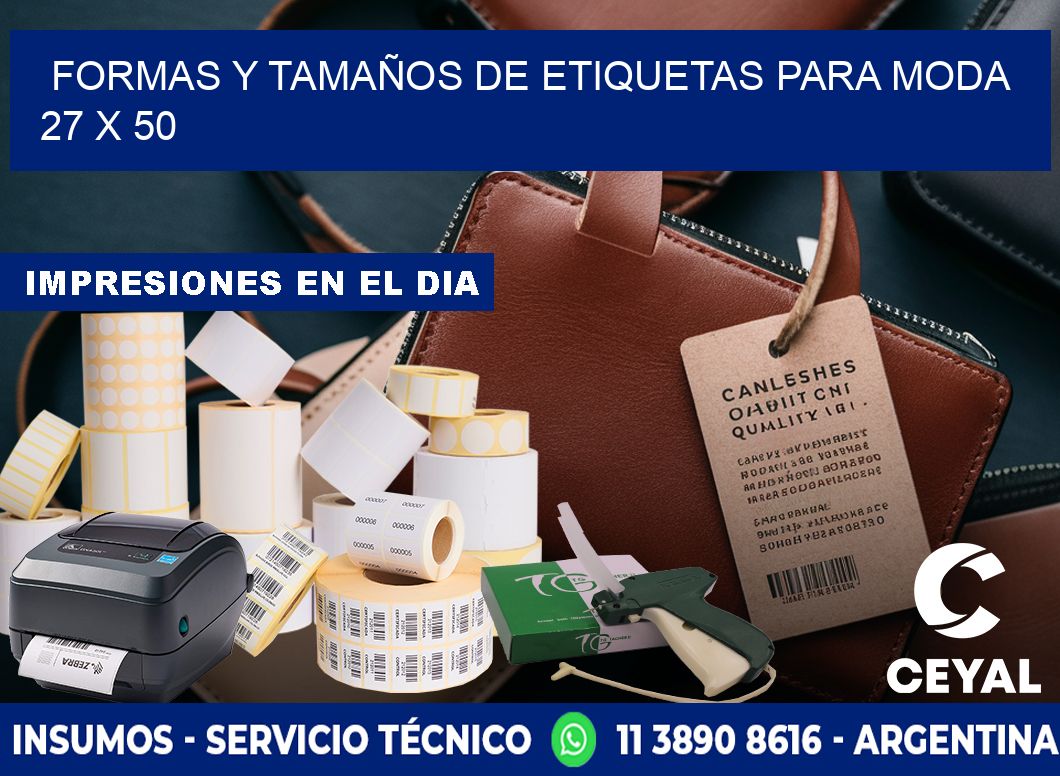 FORMAS Y TAMAÑOS DE ETIQUETAS PARA MODA 27 x 50