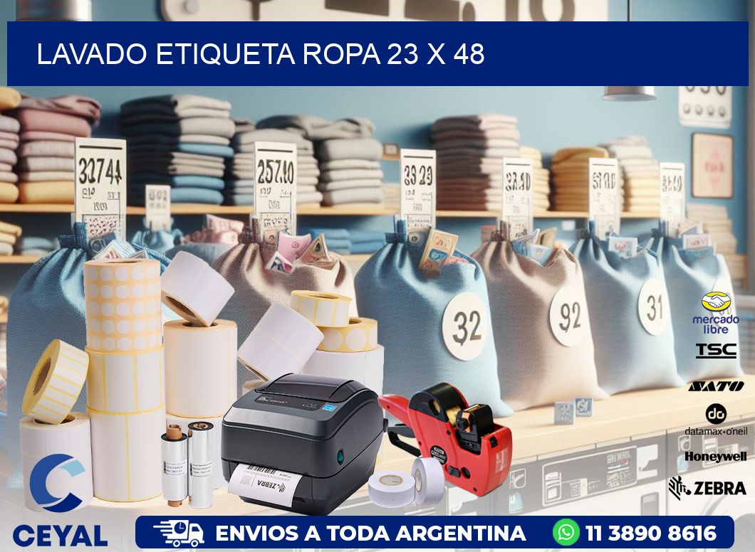 LAVADO ETIQUETA ROPA 23 x 48