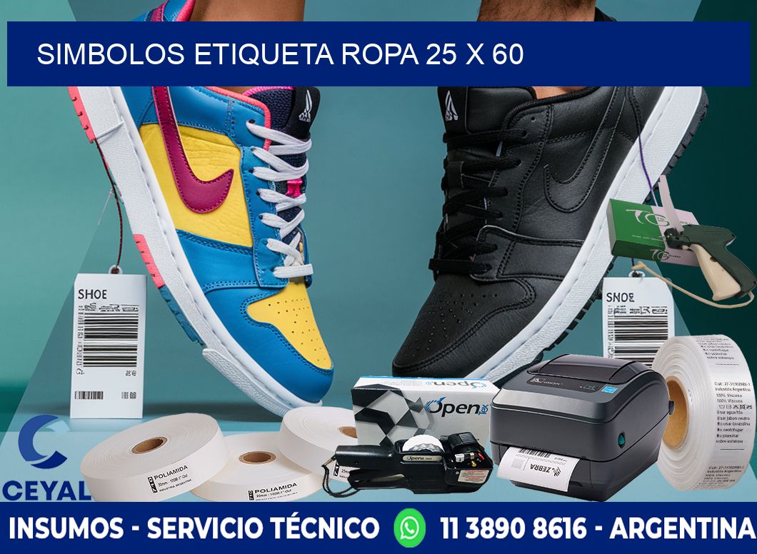 SIMBOLOS ETIQUETA ROPA 25 x 60
