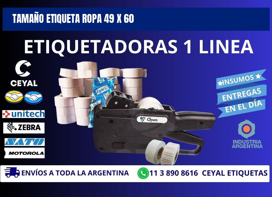 TAMAÑO ETIQUETA ROPA 49 x 60