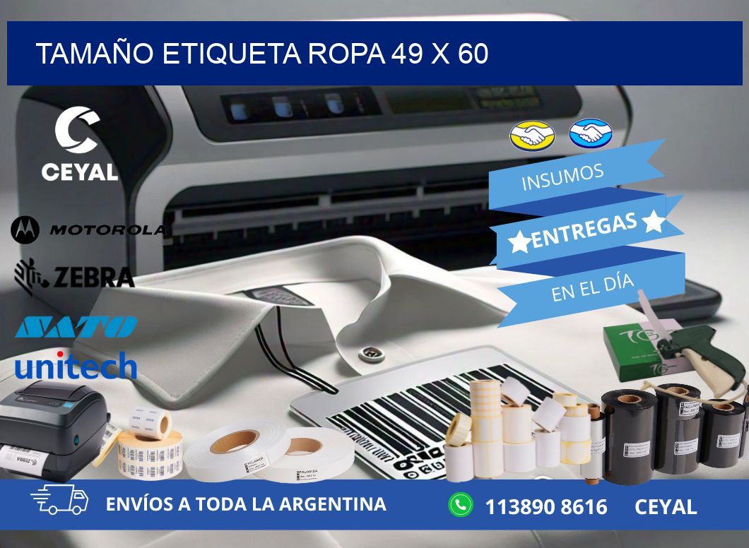 TAMAÑO ETIQUETA ROPA 49 x 60
