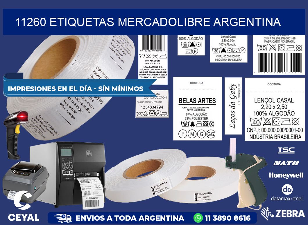 11260 ETIQUETAS MERCADOLIBRE ARGENTINA