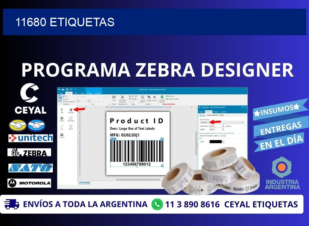 11680 ETIQUETAS