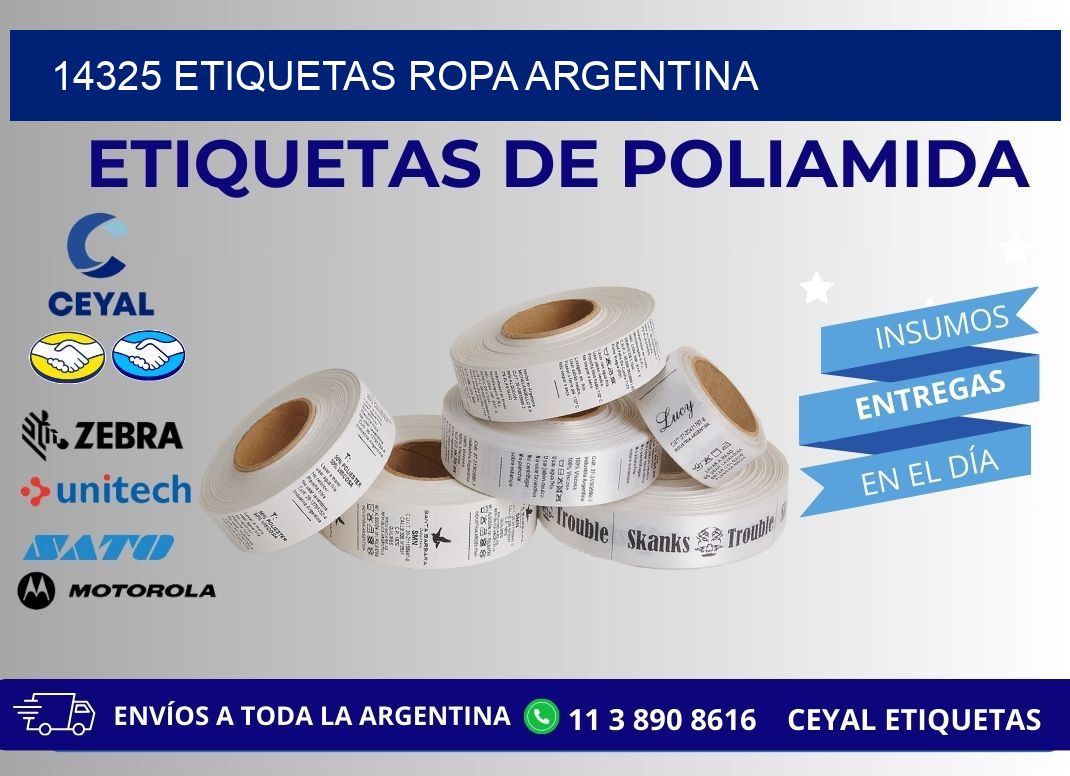 14325 ETIQUETAS ROPA ARGENTINA