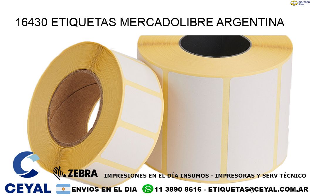 16430 ETIQUETAS MERCADOLIBRE ARGENTINA