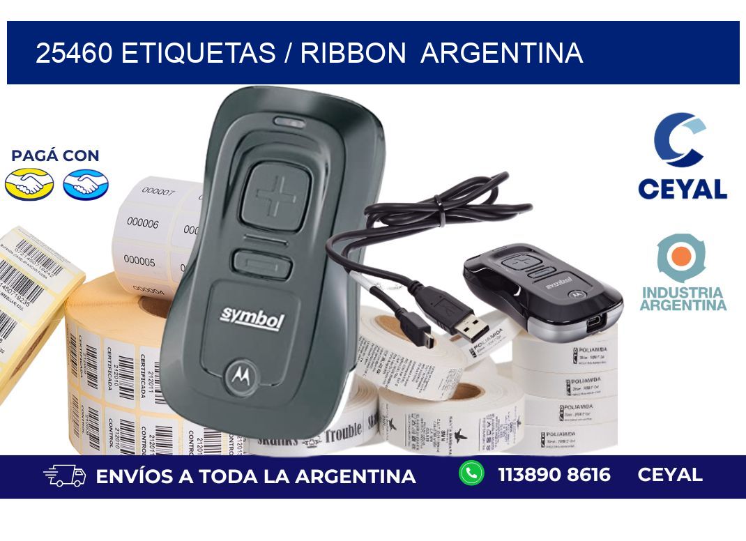 25460 ETIQUETAS / RIBBON  ARGENTINA