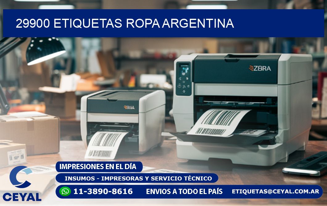 29900 ETIQUETAS ROPA ARGENTINA