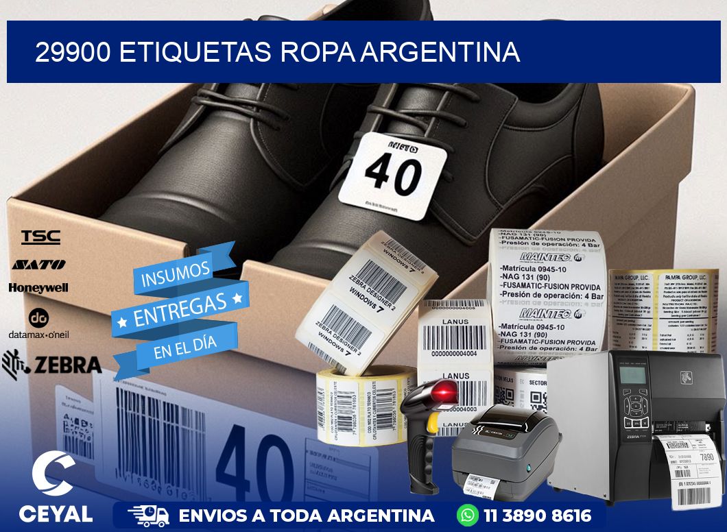 29900 ETIQUETAS ROPA ARGENTINA