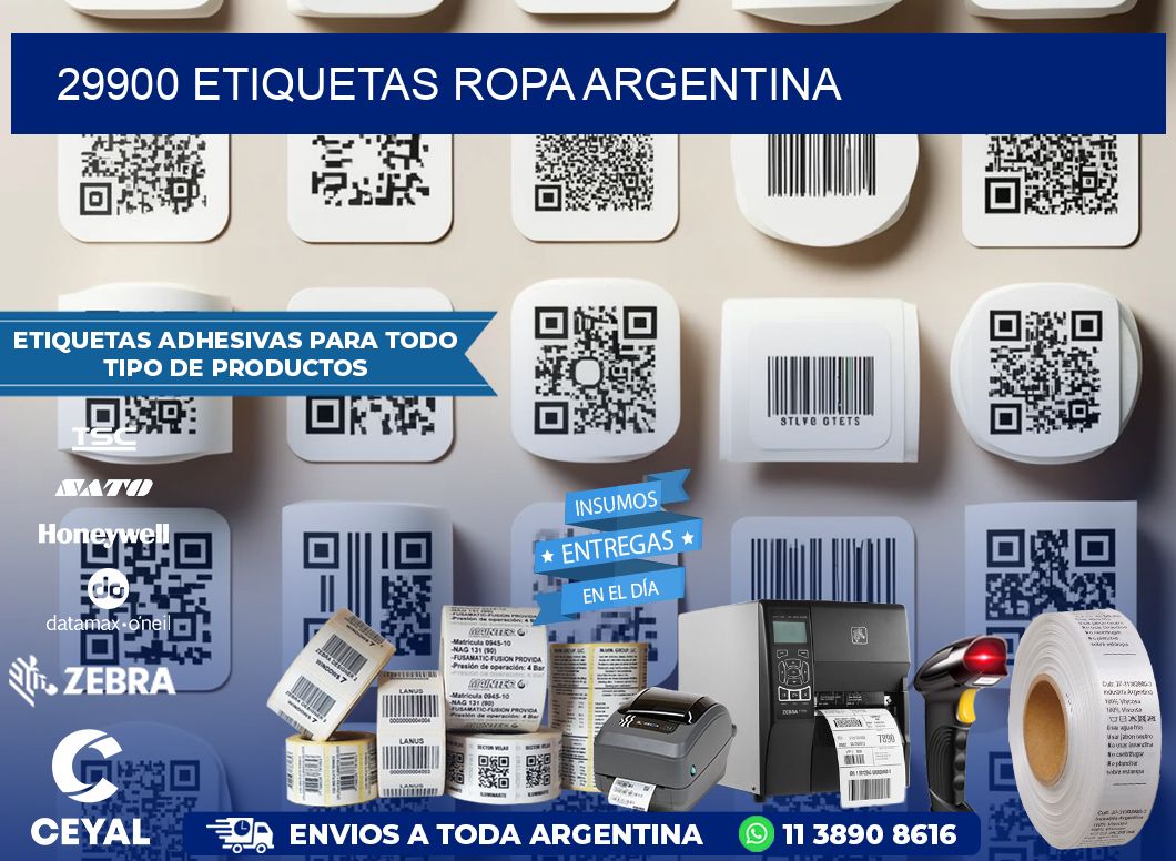 29900 ETIQUETAS ROPA ARGENTINA