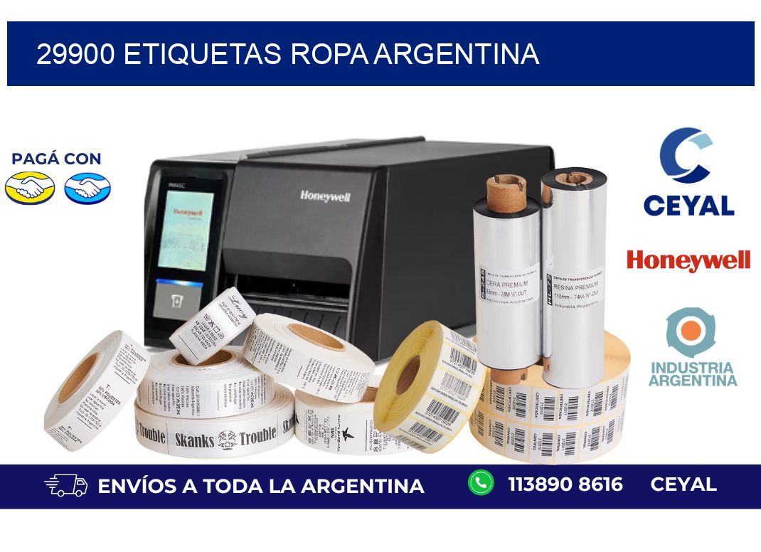 29900 ETIQUETAS ROPA ARGENTINA
