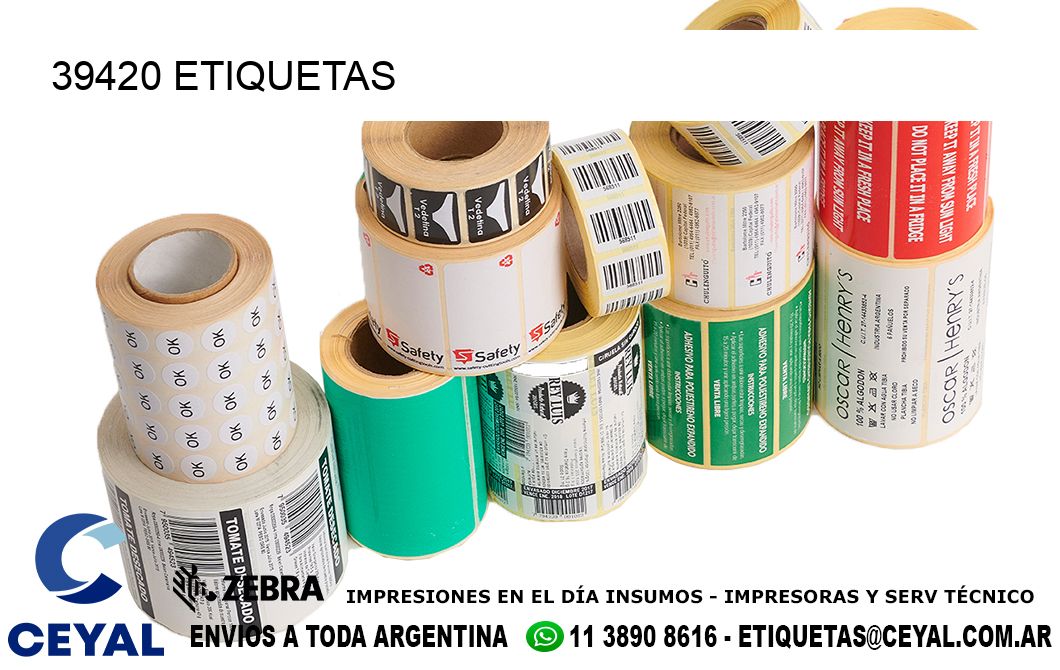 39420 ETIQUETAS