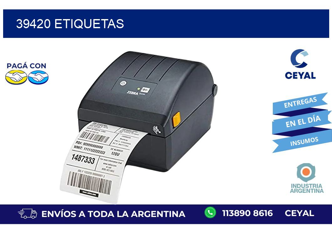 39420 ETIQUETAS