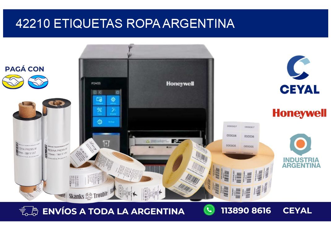 42210 ETIQUETAS ROPA ARGENTINA