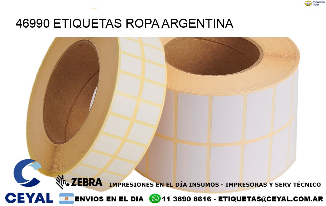 46990 ETIQUETAS ROPA ARGENTINA