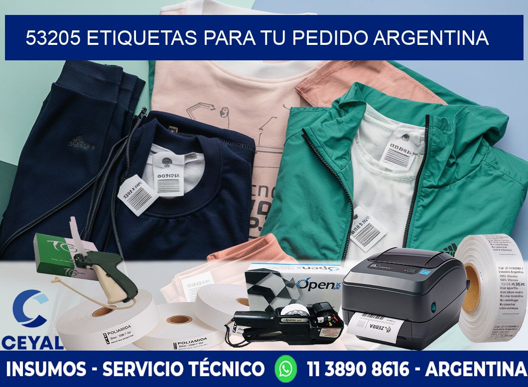 53205 ETIQUETAS PARA TU PEDIDO ARGENTINA