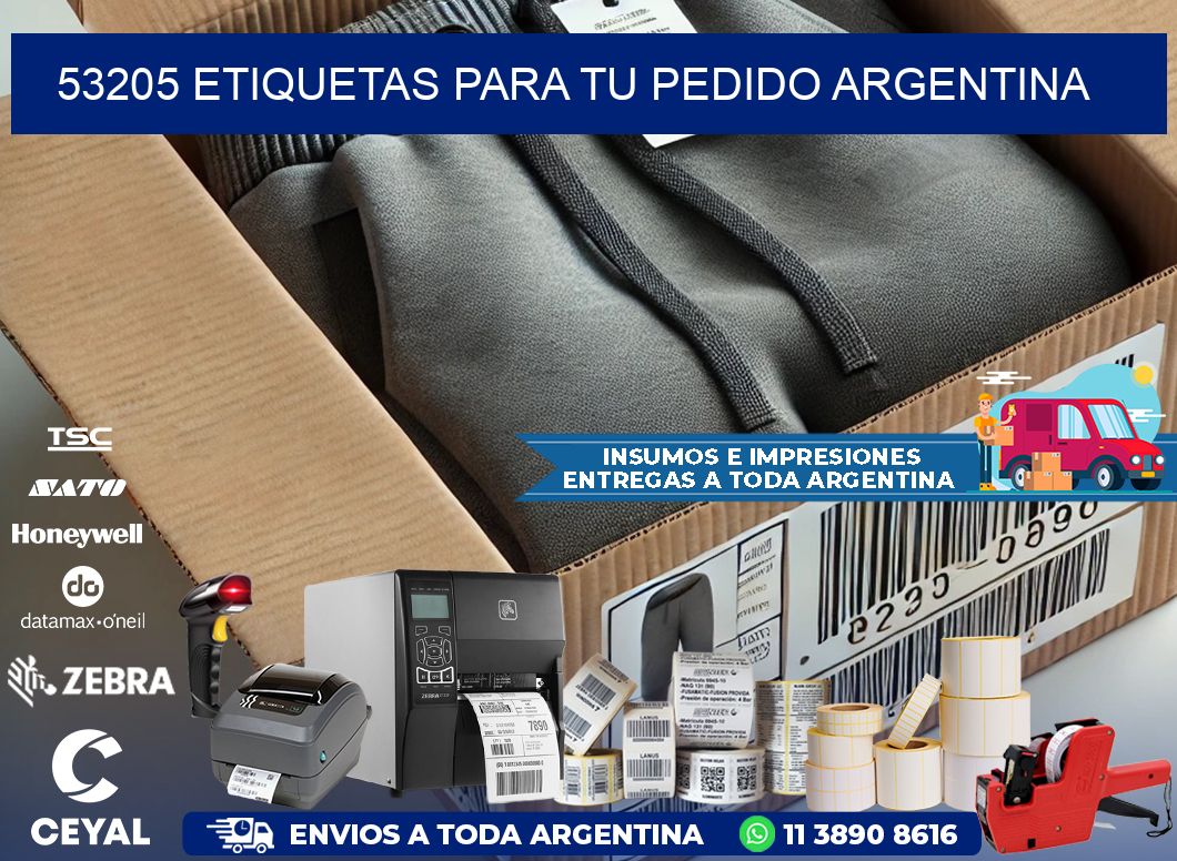 53205 ETIQUETAS PARA TU PEDIDO ARGENTINA