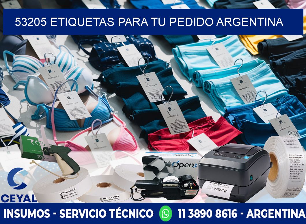 53205 ETIQUETAS PARA TU PEDIDO ARGENTINA